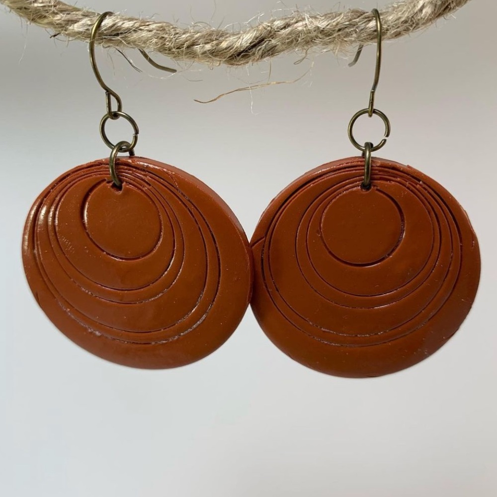 Polymer clay earrings